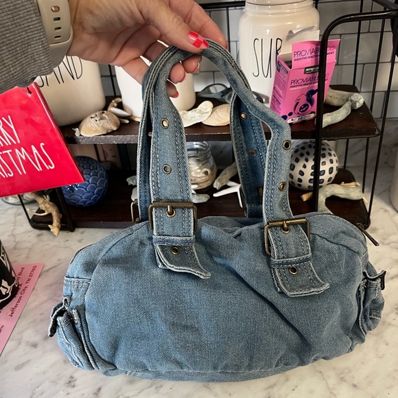 Urban Outfitters Light Blue Denim Shoulder Bag - Picture 2 of 5